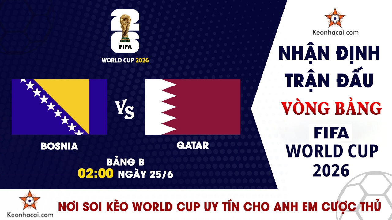 World Cup 2026 – Nhận Định Bosnia & Herzegovina vs Qatar, 02h00 Ngày 25/6: Trận Chiến Sinh Tử Tại Bảng B